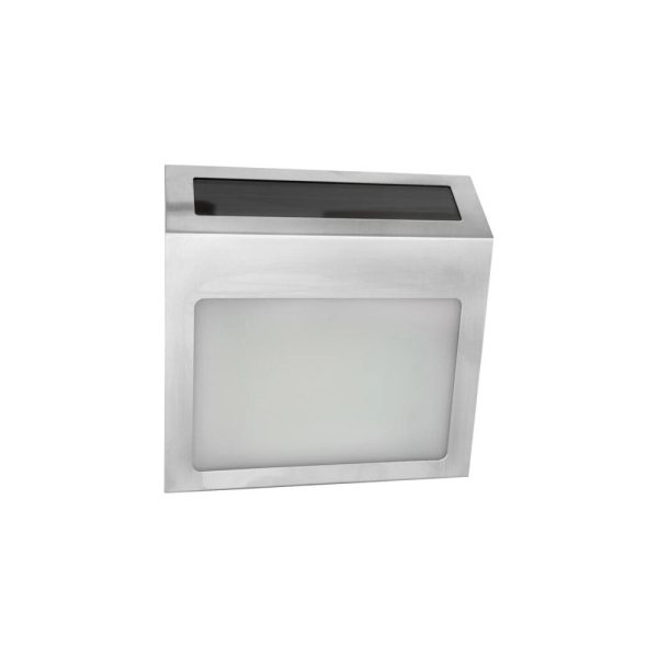 Lampa LED solara, afisare numar, panou solar 2V/80mA, 0.18W, baterie 1.2V/1200mAh, IP44, gri
