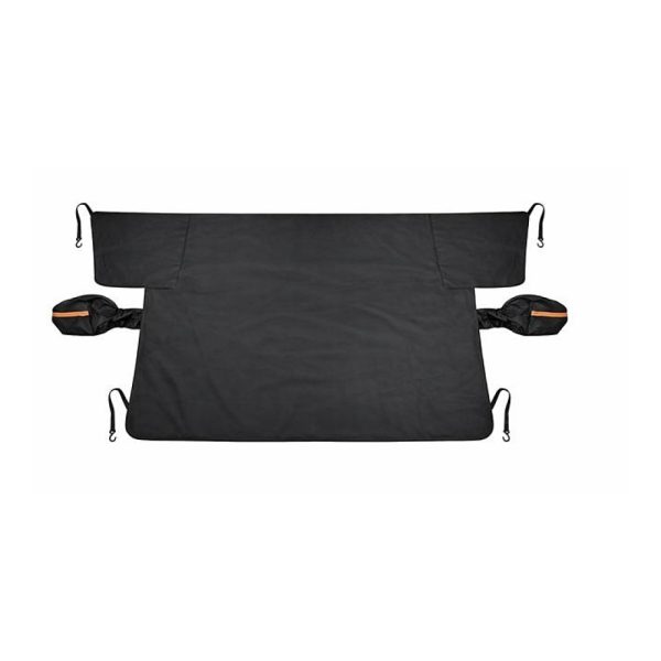Parasolar Exterior Auto Iarna Vara, Oglinzi si Geamuri Fata, 260x114 cm, Argintiu