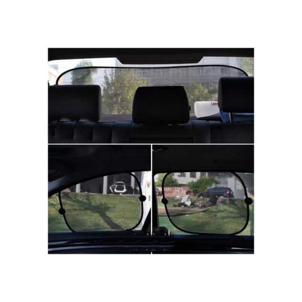 Set Perdele Auto Universale 5 Bucati, Protectie UV si Intimitate, Negru