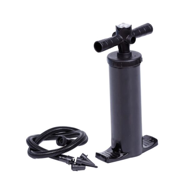 Pompa Manuala de Aer cu Manometru, Tip Picior, Inaltime 41.5 cm, Negru
