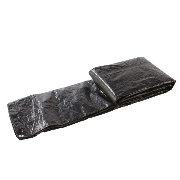 Protectie piscina Naterial, pentru iarna, polietilena, Ø 360 cm, Negru