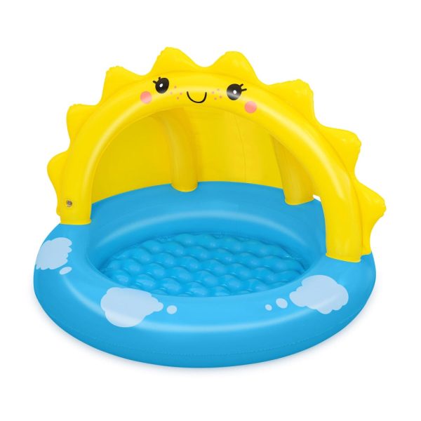 Piscina gonflabila Bestway, rotunda, 101 x 97 x 71cm, -galben, Albastru