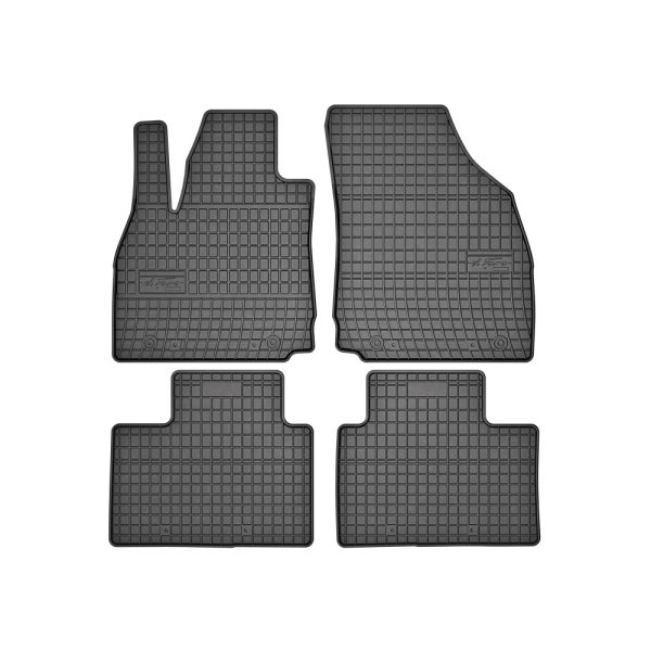 Covorase auto cauciuc, Compatibile MG ZS II Crossover Hybrid+ 2024, Antiderapante, Bordura 1 cm, Rezistente la uzura, Cauciuc durabil, Miros vanilie, Negru