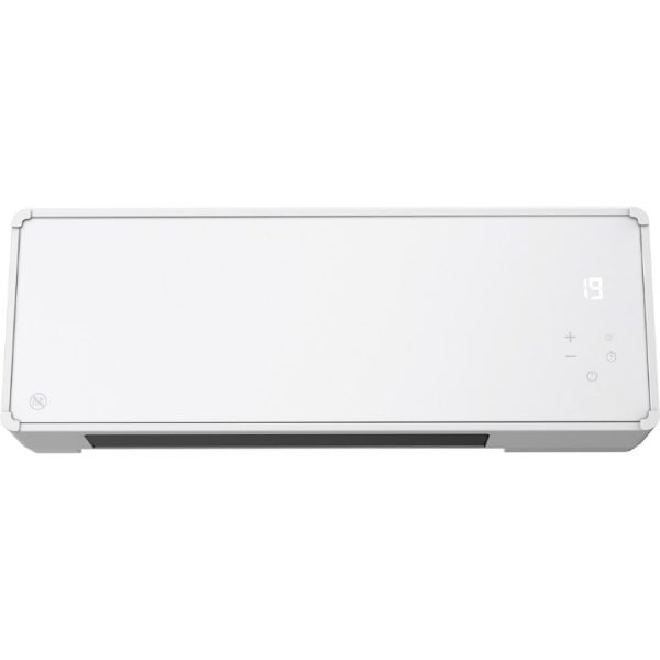 Aeroterma de perete, design compact, afisaj LED, temperatura reglabila 5°C - 35°C, telecomanda, protectie la inghet, 2000W, alb
