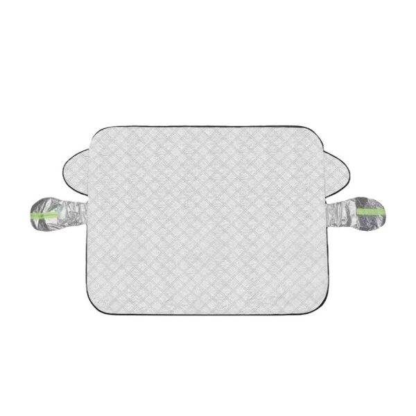 Parasolar Exterior Auto Iarna Vara, Protectie Oglinzi Laterale, 145x113 cm, Argintiu