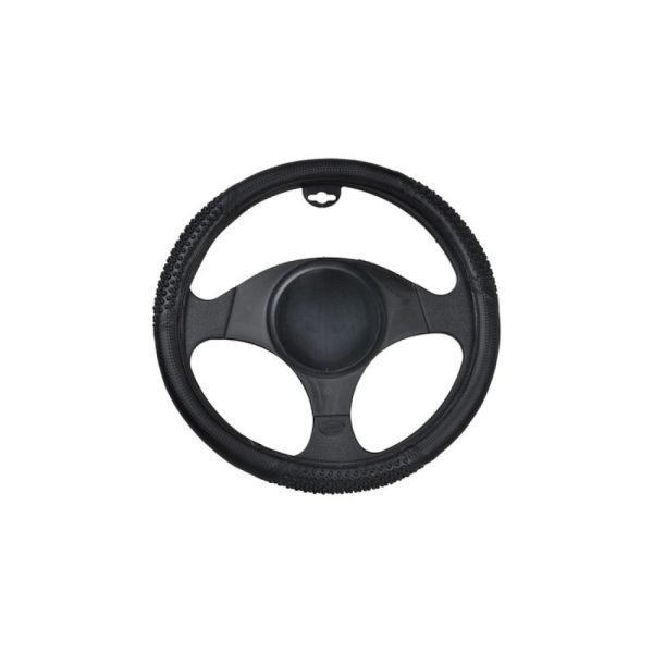 Husa volan auto, textil, Albastru