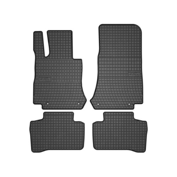 Covorase auto cauciuc, Compatibile Mercedes GLC C253 SUV Coupe 2016-2023, Antiderapante, Bordura 1 cm, Negru