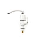 Robinet Electric Apa Calda Instant pentru Chiuveta, 3 kW, Corp ABS, Pipa Rotativa 360 Grade, Racord 1/2 inch, Alb