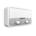 Instant Electric Apa Calda pentru Dus, 5.5 kW, 3 Trepte 2.2/3.3/5.5 kW, Buton Reglare Debit si Temperatura, IP25, Alb