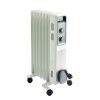 Calorifer Electric pe Ulei, 1500 W, 3 Trepte 600/900/1500 W, Termostat Mecanic, Roti, Tambur pentru Cablu, pentru 12 mp, Alb