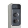 Calorifer Electric pe Ulei, 1500 W, 3 Trepte 600/900/1500 W, Termostat Mecanic, Roti, Tambur pentru Cablu, pentru 12 mp, Alb