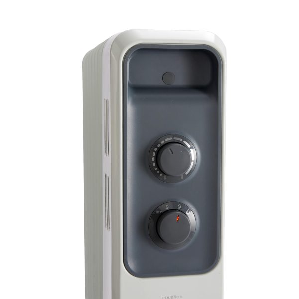 Calorifer Electric pe Ulei, 1500 W, 3 Trepte 600/900/1500 W, Termostat Mecanic, Roti, Tambur pentru Cablu, pentru 12 mp, Alb