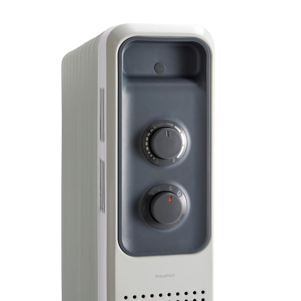 Calorifer Electric pe Ulei, 2500 W, 3 Trepte 1000/1500/2500 W, Termostat Mecanic, Roti, Tambur pentru Cablu, pentru 20 mp, Alb