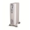 Radiator Electric cu Ulei, 1500 W, 7 Elementi, Suport pentru Cablu, Roti de Deplasare, Portabil, pentru 18 mp, Alb
