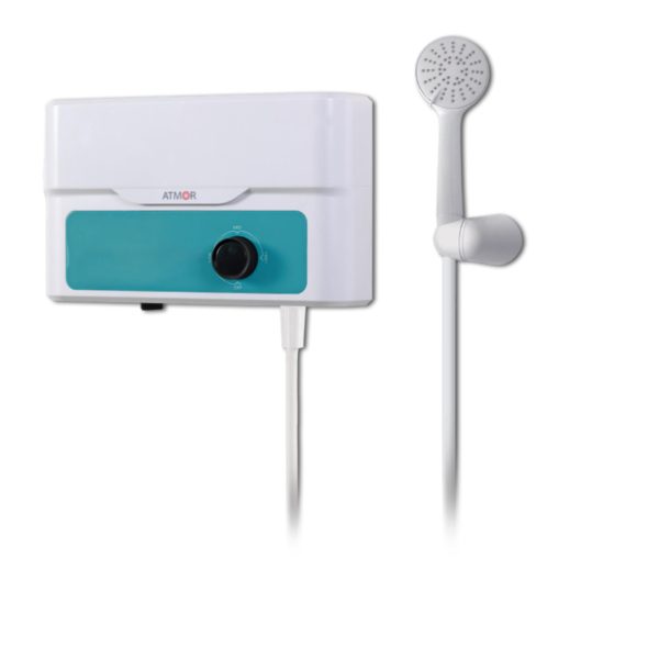 Instant Electric Apa Calda pentru Dus, 5.5 kW, 3 Trepte 2.5/3/5.5 kW, Rezistente Cupru, Cap de Dus Inclus, IP24, Alb
