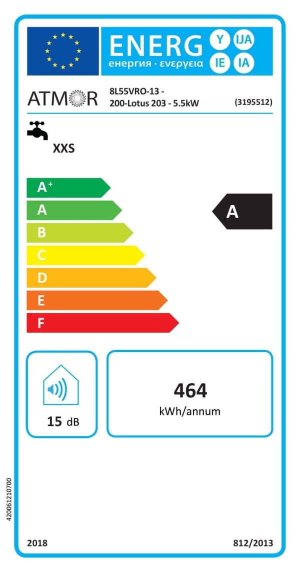 Instant Electric Apa Calda pentru Dus, 5.5 kW, 3 Trepte 2.5/3/5.5 kW, Rezistente Cupru, Cap de Dus Inclus, IP24, Alb