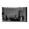 Robinet Electric Apa Calda Instant pentru Chiuveta, 3 kW, Afisaj Digital Temperatura, Pipa Flexibila, Corp Inox, IPX4, Argintiu