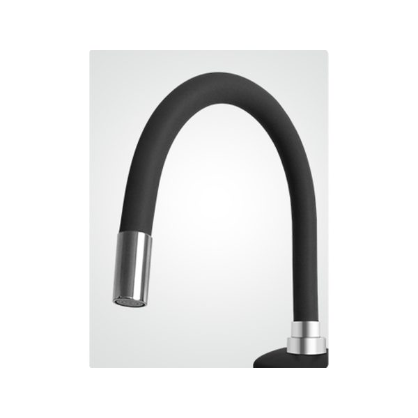 Robinet Electric Apa Calda Instant pentru Chiuveta, 3 kW, Pipa Flexibila, Rotatie 360 Grade, Temperatura 30-60 Grade, IPX4, Negru