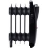 Calorifer Electric pe Ulei Mini, 500 W, 5 Elementi, Termostat Reglabil, Intrerupator cu LED, Maner de Transport, pentru 5 mp, Negru