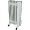 Calorifer Electric pe Ulei, 1500 W, 7 Elementi, 3 Trepte de Putere, Termostat, Maner si Roti, Infasurator Cablu, pentru 15 mp, Alb
