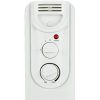 Calorifer Electric pe Ulei, 2000 W, 9 Elementi, Selector 3 Trepte, Termostat MIN-MAX, Maner si Roti, Infasurator Cablu, pentru 20 mp, Alb