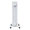 Calorifer Electric pe Ulei, 1500 W, 7 Elementi, Selector Rotativ cu 3 Trepte, Termostat Reglabil, Roti si Maner, Suport Cablu, Alb
