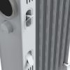 Calorifer Electric pe Ulei, 1500 W, 7 Elementi, Selector Rotativ cu 3 Trepte, Termostat Reglabil, Roti si Maner, Suport Cablu, Alb