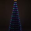 Brad Artificial de Craciun cu 314 LED-uri RGB si Stea cu 10 LED-uri Lumina Calda, 180 cm, Telecomanda, Efecte Digitale, Verde