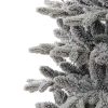 Brad Artificial Nins de Craciun cu 350 LED-uri Alb Cald, 210 cm, 1482 Varfuri, Diametru 112 cm, Suport Metalic, Verde cu Alb