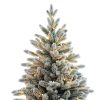 Brad Artificial Nins de Craciun cu 350 LED-uri Alb Cald, 210 cm, 1482 Varfuri, Diametru 112 cm, Suport Metalic, Verde cu Alb