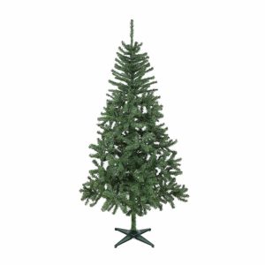 Brad Artificial de Craciun, 180 cm, 441 Varfuri, Diametru 94 cm, PVC, Suport Plastic Inclus, Verde