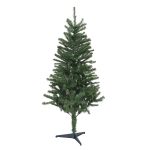 Brad Artificial de Craciun, 150 cm, 309 Varfuri, Diametru 84 cm, PVC, Suport Plastic Inclus, Verde