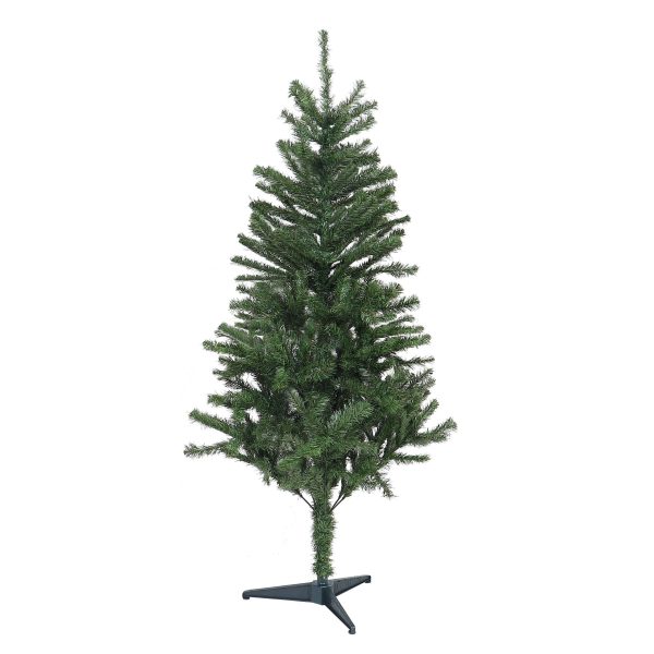 Brad Artificial de Craciun, 150 cm, 309 Varfuri, Diametru 84 cm, PVC, Suport Plastic Inclus, Verde