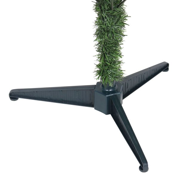 Brad Artificial de Craciun, 150 cm, 309 Varfuri, Diametru 84 cm, PVC, Suport Plastic Inclus, Verde