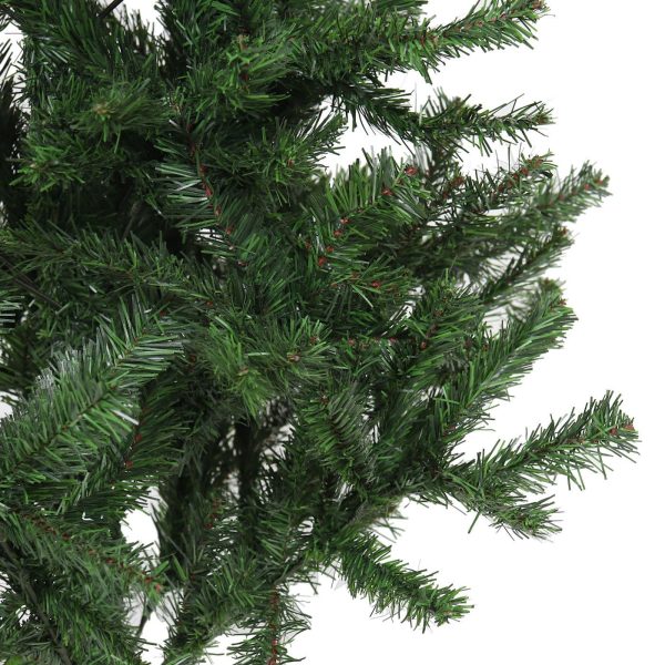Brad Artificial de Craciun, 150 cm, 309 Varfuri, Diametru 84 cm, PVC, Suport Plastic Inclus, Verde