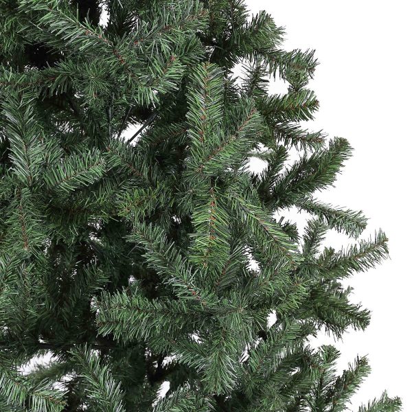 Brad Artificial de Craciun, 210 cm, 723 Varfuri, Diametru 114 cm, PVC, Suport Plastic Inclus, Verde