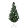 Brad Artificial de Craciun, 240 cm, 1097 Varfuri, Diametru 135 cm, PVC, Suport Inclus, Verde