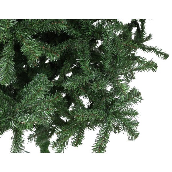 Brad Artificial de Craciun, 240 cm, 1097 Varfuri, Diametru 135 cm, PVC, Suport Inclus, Verde