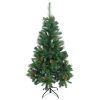 Brad Artificial de Craciun cu Conuri de Pin, Aspect Natural, 150 cm, 418 Varfuri, PVC, Suport Metalic Inclus, Verde