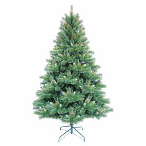 Brad Artificial de Craciun cu Aspect Natural, 300 cm, 2589 Crengute, PVC, Suport Metalic, Verde