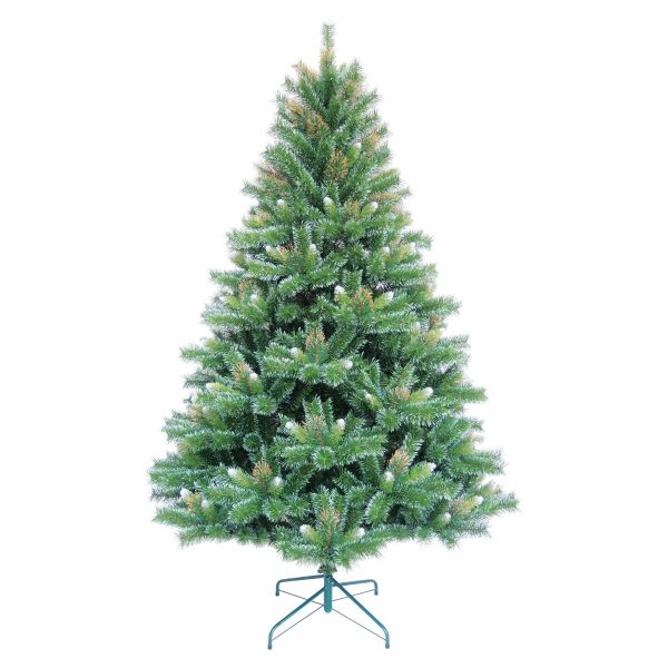 Brad Artificial de Craciun cu Aspect Natural, 300 cm, 2589 Crengute, PVC, Suport Metalic, Verde