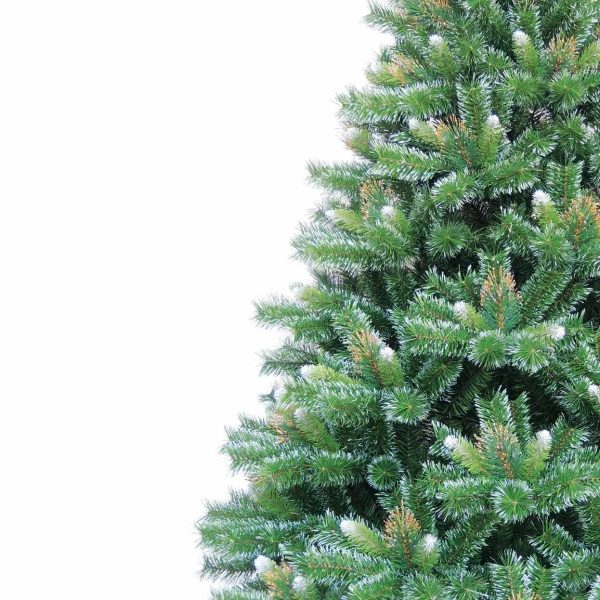 Brad Artificial de Craciun cu Aspect Natural, 300 cm, 2589 Crengute, PVC, Suport Metalic, Verde