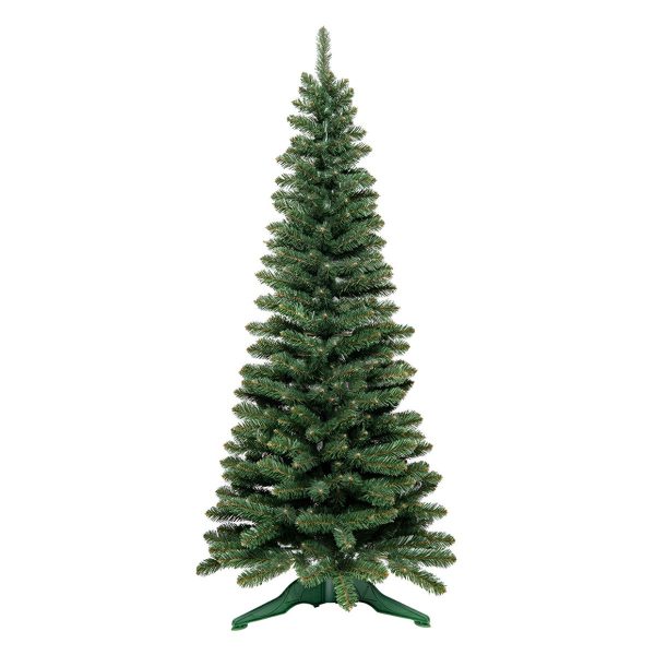 Brad Artificial de Craciun cu Aspect Natural, 180 cm, Diametru 70 cm, PVC, Suport Plastic, Verde