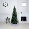 Brad Artificial de Craciun cu Aspect Natural, 180 cm, Diametru 70 cm, PVC, Suport Plastic, Verde