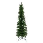 Brad Artificial de Craciun cu Aspect Natural, 180 cm, Diametru 50 cm, Polietilena, Suport Metalic, Verde