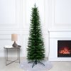 Brad Artificial de Craciun cu Aspect Natural, 180 cm, Diametru 50 cm, Polietilena, Suport Metalic, Verde