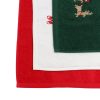 Set Prosoape Bucatarie Craciun, 3 Bucati, 30 x 50 cm, Bumbac 500 g/mp, Broderie Mos Craciun, Brazi si Acadele, Multicolor