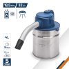 Aspirator pentru Cenusa, 800 W, Rezervor Inox 4 L, Filtru Cartus Plisat, Tub Aluminiu 30 cm, Duza Spatii Inguste, Argintiu cu Albastru