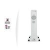 Calorifer Electric pe Ulei, 2000 W, 3 Trepte 800/1200/2000 W, Termostat Mecanic, Roti si Maner, Anti-Rasturnare, pentru 16 mp, Alb