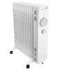 Calorifer Electric pe Ulei, 2500 W, 3 Trepte 1000/1500/2500 W, Termostat Mecanic, Roti si Maner, Anti-Rasturnare, pentru 20 mp, Alb
